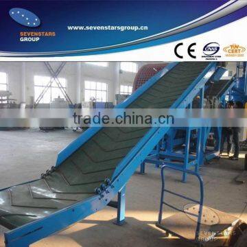 Waste tire recycling cutting machine