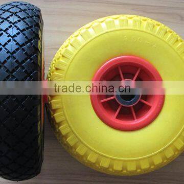 Flat Free Solid pu Foam Rubber Tires and Wheels photo-4