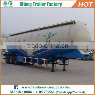 2017 China hot sale 3 axles 60T bulk commodity trailer, bulker cement tank trailer for sale