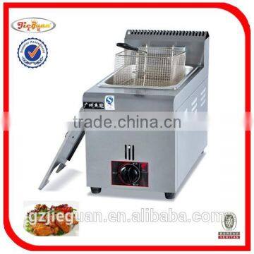 Stainless Steel Free Standing Gas Chicken Fryers With Temperature Controller With Cabinet(2-tank)(GF-985-2) photo-5