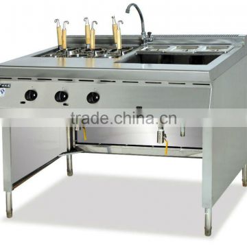 gas convection pasta cooker with bain marie