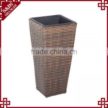 60cm Height Resin Rattan Woven Large Office Decoration Used Tree Pot photo-2