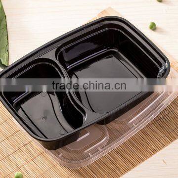 Yoyo Check Now 2 Compartment Plastic Lunch Box Food Container With Clear Lid photo-3