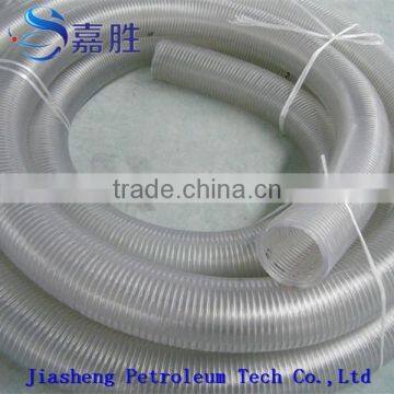 Flexible Transparent Wire Refinforfed PVC Oil and Gas Pipe photo-3