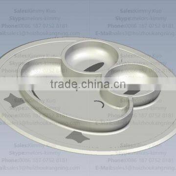 Wholesale Custom Non-Stick Silicone Plate for Kids Tableware Silicone Kid Placemat photo-2