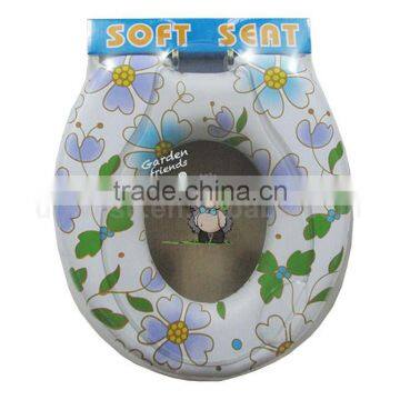 SOFT Mother-Baby Family PVC Toilet Seat Cover, Toilet Seat Cover W/printing, Soft Family Adult & Kid/child Toilet Seat photo-3