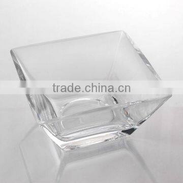 clear glass vases,tapered square glass vase,transparent glass vase