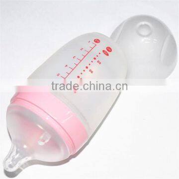 BPA Free Wide Neck Plastic Feeding Bottle for Infant Babies with Factory Price