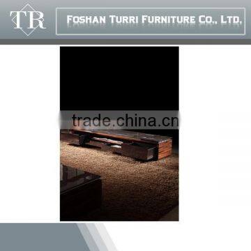 2015 Modern Latest Italy Ebony Veneer TV Stand With Marble Top photo-4
