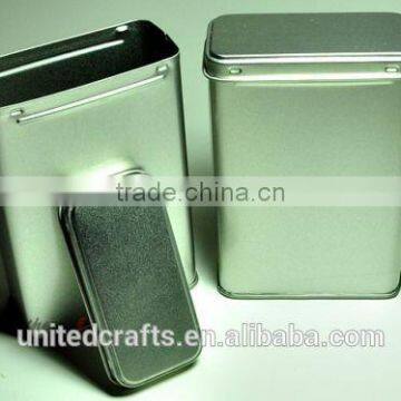 5 PCs of 50cc. EMPTY MINI PLAIN TEA METAL TIN BOX STORAGE NEW photo-5