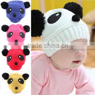 Lovely Animal Panda Baby Hats And Caps Kids Boy Girl Crochet Beanie Hats