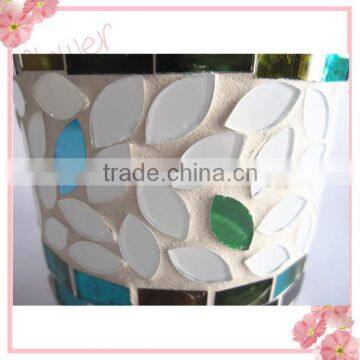 Pair Tall Stemmed Vase Antique Spring Colored Handblown Glass Trumpet Vases photo-6