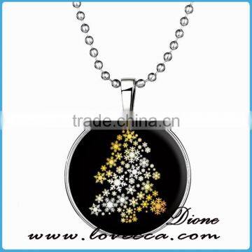 Popular Christmas Gifts Luminous Necklace Christmas Tree Pendant Necklace for Girl photo-2