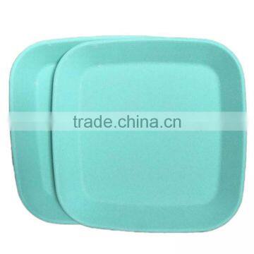 Hot design Bright colored Manufacturer Supply bamboo fiber square plate