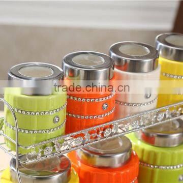 Colorful Kitchen Ceramic Canister Set photo-3
