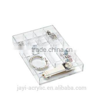 Crystal Small Stacking Acrylic Organizer Storage Tray Great for Cosmetics Jewelry Makeup photo-2