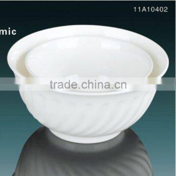 2014 Hot Sale White Ceramic Noodle Bowl