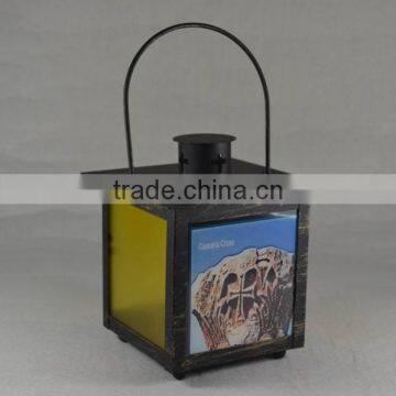 Metal candle lantern for religious