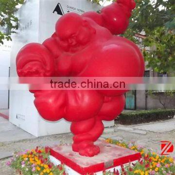 Fiberglass laughing buddha statue