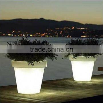 LED Large Garden Flower Pots Blue /led Plastic Large Lightweight Flower Pot/flower Pot Pendant Lamp photo-3