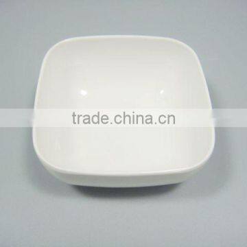 3"Unique Pure White Square Melamine Dishes