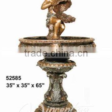 Outdoor Decor Bronze Children Water Fountain for Sale photo-3
