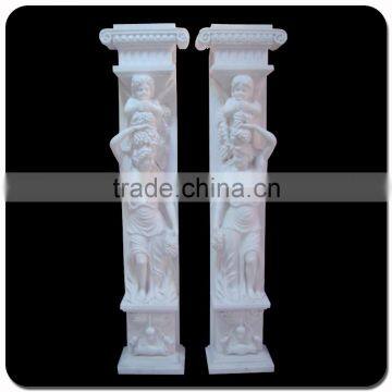 Decorative Columns Stone Carving Statue Roman Square Pillar Design photo-3