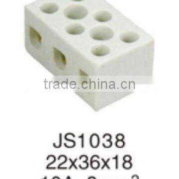 3 Pin Electrical Wire Ceramic Connectors Terminal Block photo-2