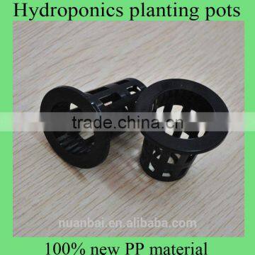 30mm Diameter 45mm Hydroponic Grow Systems Black PP Net Planting pots