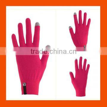 Adult Size Pink Color Touch Screen Smart Gloves photo-2