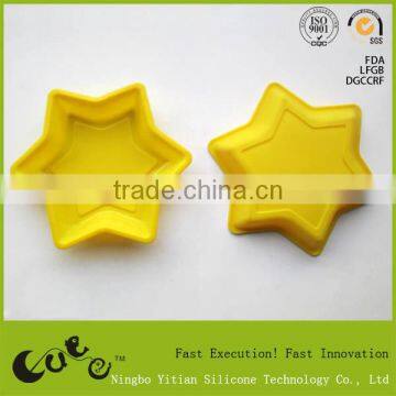 silicone cake mold six rayed star