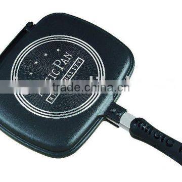 Die-casting Aluminum Non-Stick Double Fry Pan