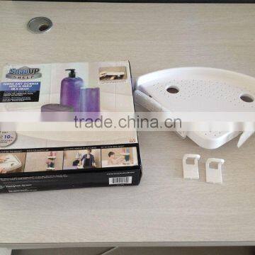 2016 New Arrival Household Product Plastic Material Smart Bathroom Organizer Corner Shelf photo-2