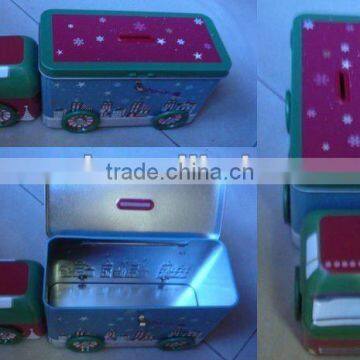 Metal Truck Shaped Money Box with Lock Set