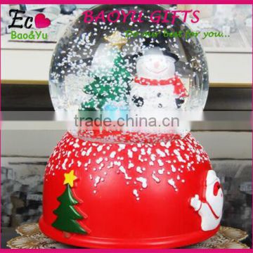 Hot Sale Snowflake christmas snow globe musical christmas snow globe