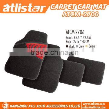 Premium carpet car mats printing logo pvc car floor mat