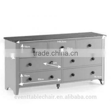 2015 Qing dao hot selling pine 2+3 drawer chest of drawers for living room