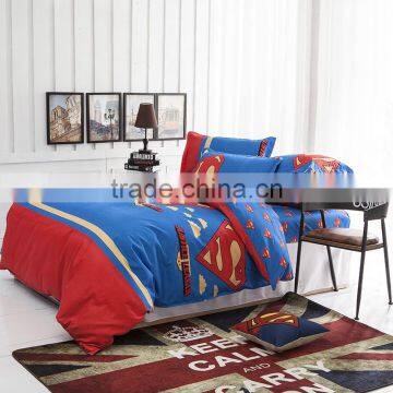 Home Tetiles Bedclothes,Child Cartoon Pattern,Superman Bedding Sets Include Duvet Cover Bed Sheet Pillowcase,Freeshipping photo-2