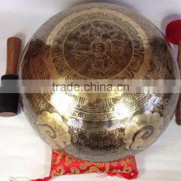 High Quality Special Chakra Carving Himalayan Tibetan Singing Bowl photo-4