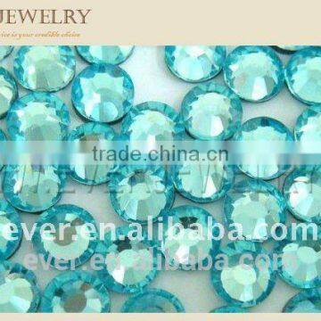 aquamarine dmc hot fix crystal, ss10 aquamarine dmc hot fix glass stone