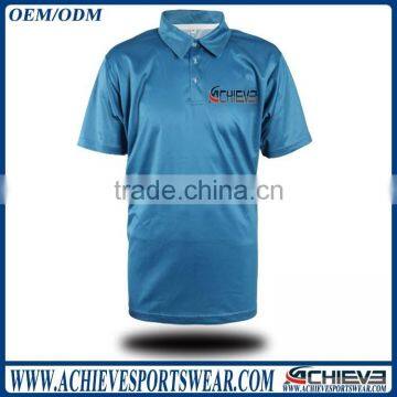 custom made embroidered logo men polo shirt