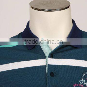 Mens Polo Collar Striped t Shirt photo-2
