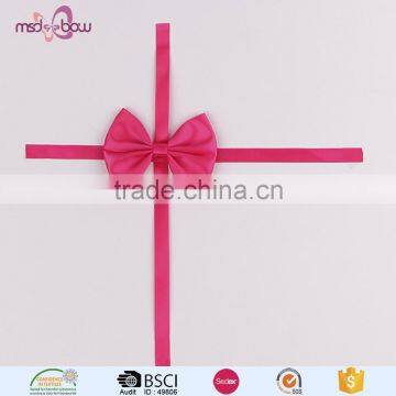 pink satin ribbon craft bows for gift box