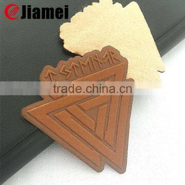 2016 various design custom pu and fake leather embossing patch