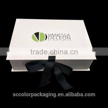 Underwear necktie small Flat Ribbon folding gift box