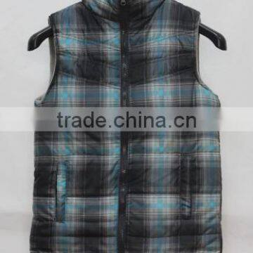 Fleece sleeveless jacket vest for boys padded vest in stock