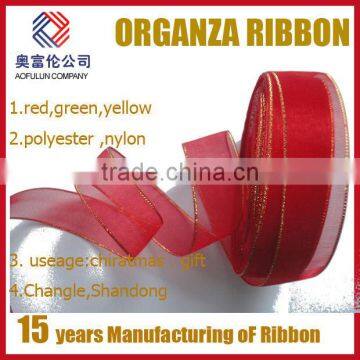 red organza ribbon