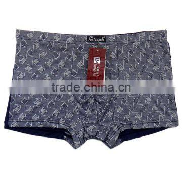 Free Size MenUnderwear Sexy Printing Bamboo Fabric Men Shorts Cheap Men Boxers photo-5