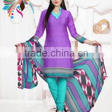 Designer Cool Cotton Printed Readymade Suits