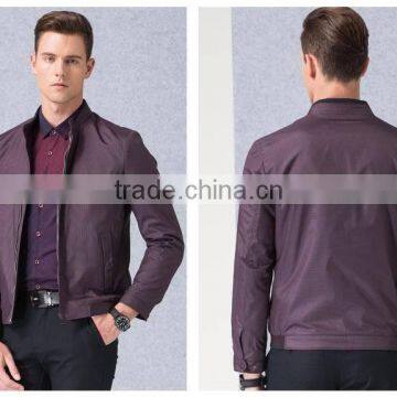 Men Stand Collar Polyester Ripstop Casual Business Jacket photo-4